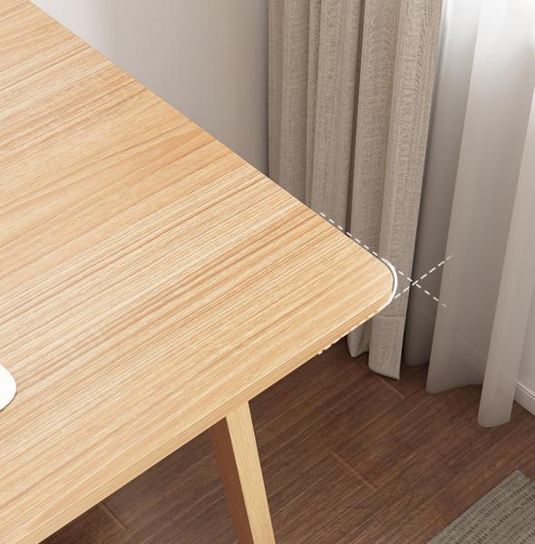 Großhandel B2B Massivholz Arbeits Tisch Computer Schreibtisch 120cm Kautschuk Set mit Stuhl